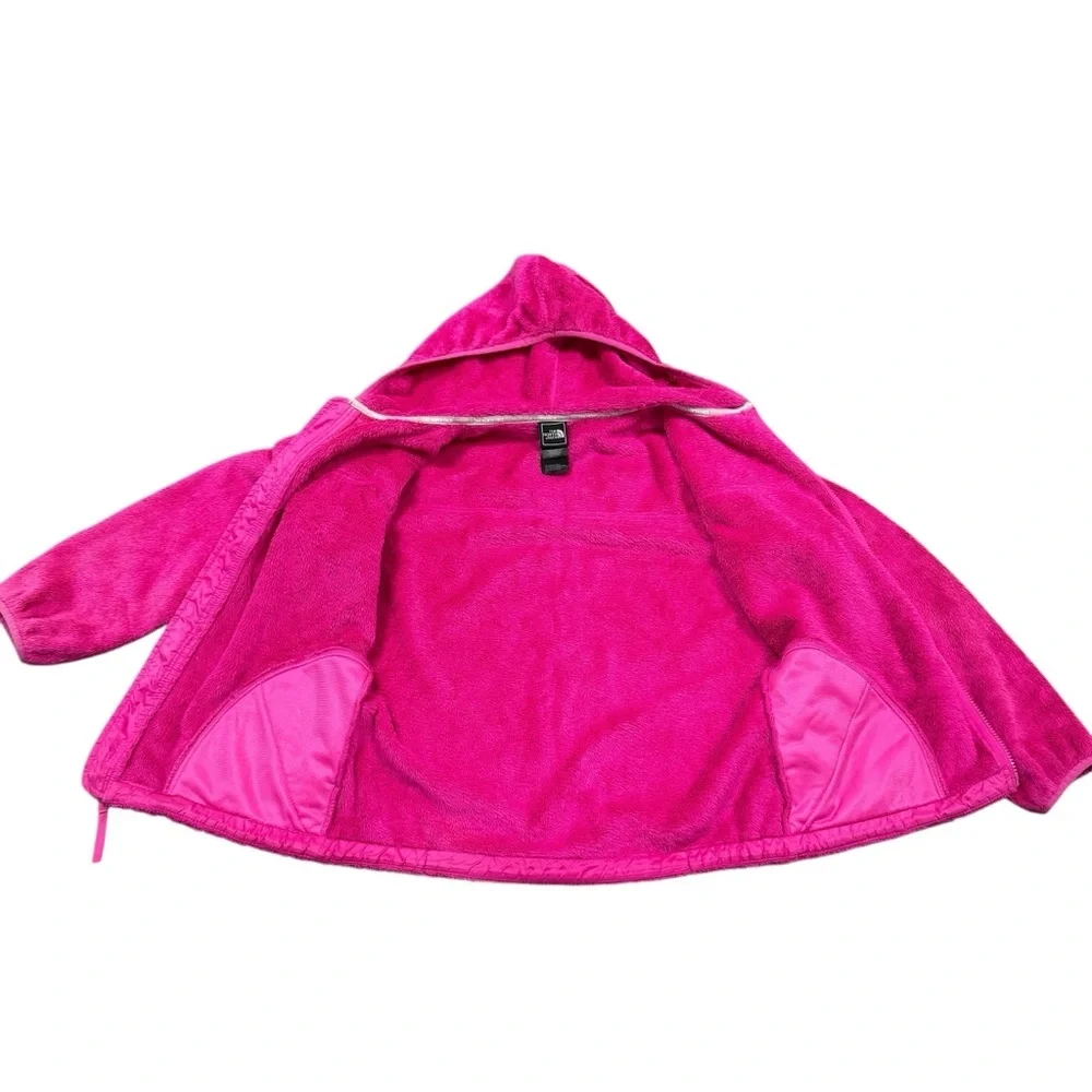 The North Face Pink Fleece Hooded Jacket Size Large Girl’s